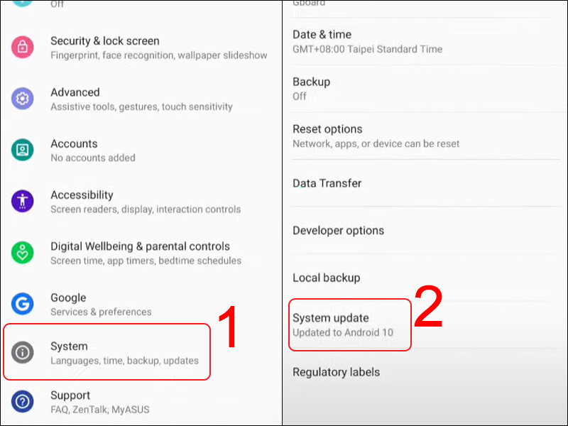 Vài cài đặt hệ thống